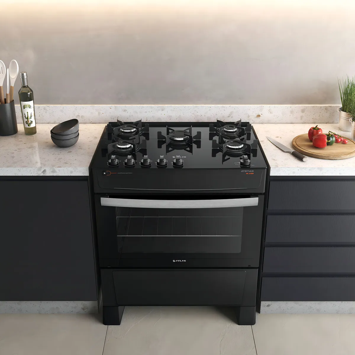 Fogão Atlas Atenas 5 Bocas é Bom? Análise Completa do Modelo Glass com Acendimento Automático