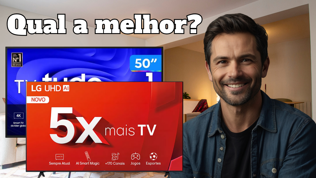 As 3 Melhores Smart TVs de 50 Polegadas para Comprar em 2025: Imagem 4K, Som Potente e Tecnologia de Ponta