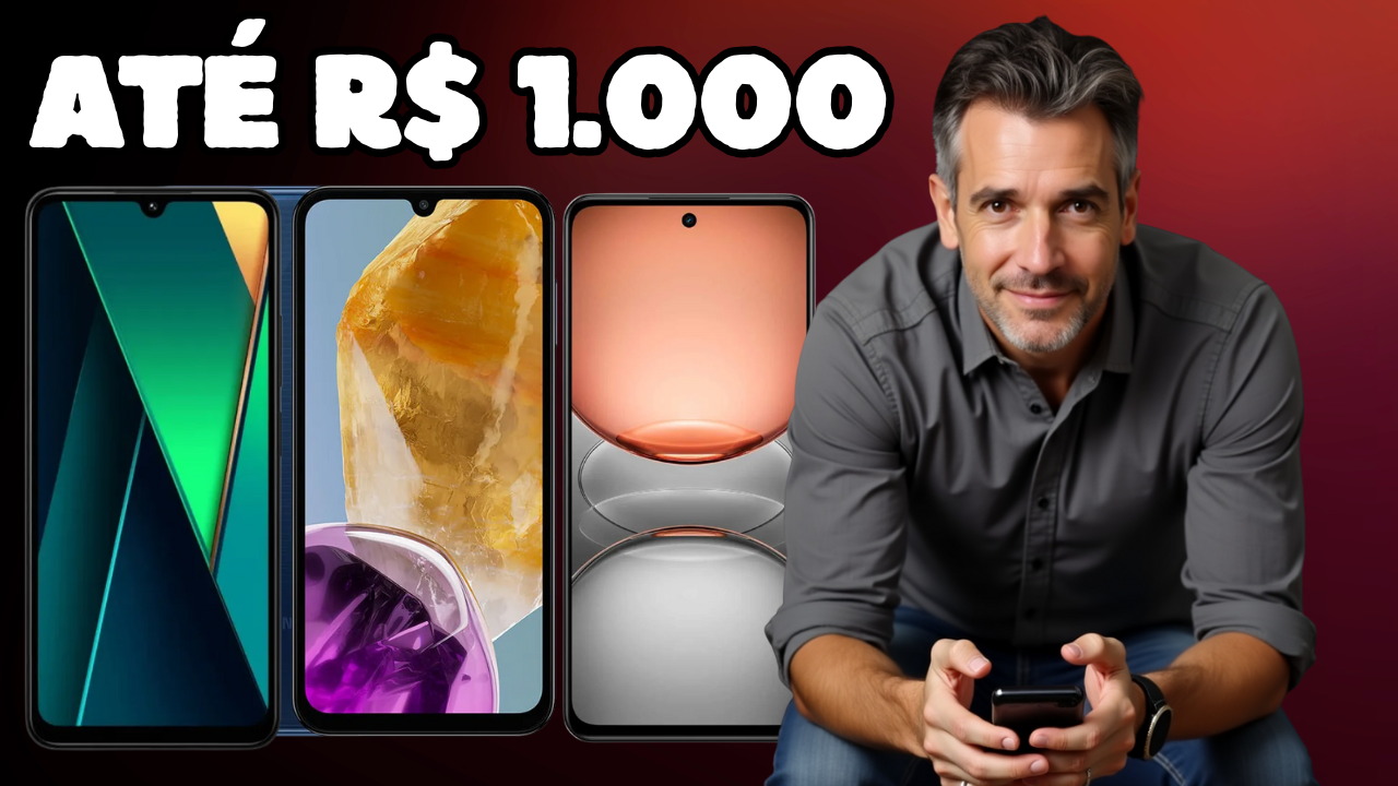 Melhor Celular até 1000 reais em 2025: Top 3 para Comprar Sem Arrependimento