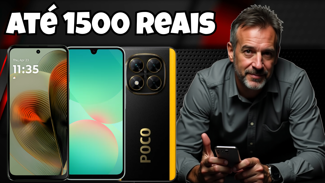 Top 3 Celulares até 1500 Reais em 2025 — Potência, Câmeras e Bateria de Longa Duração