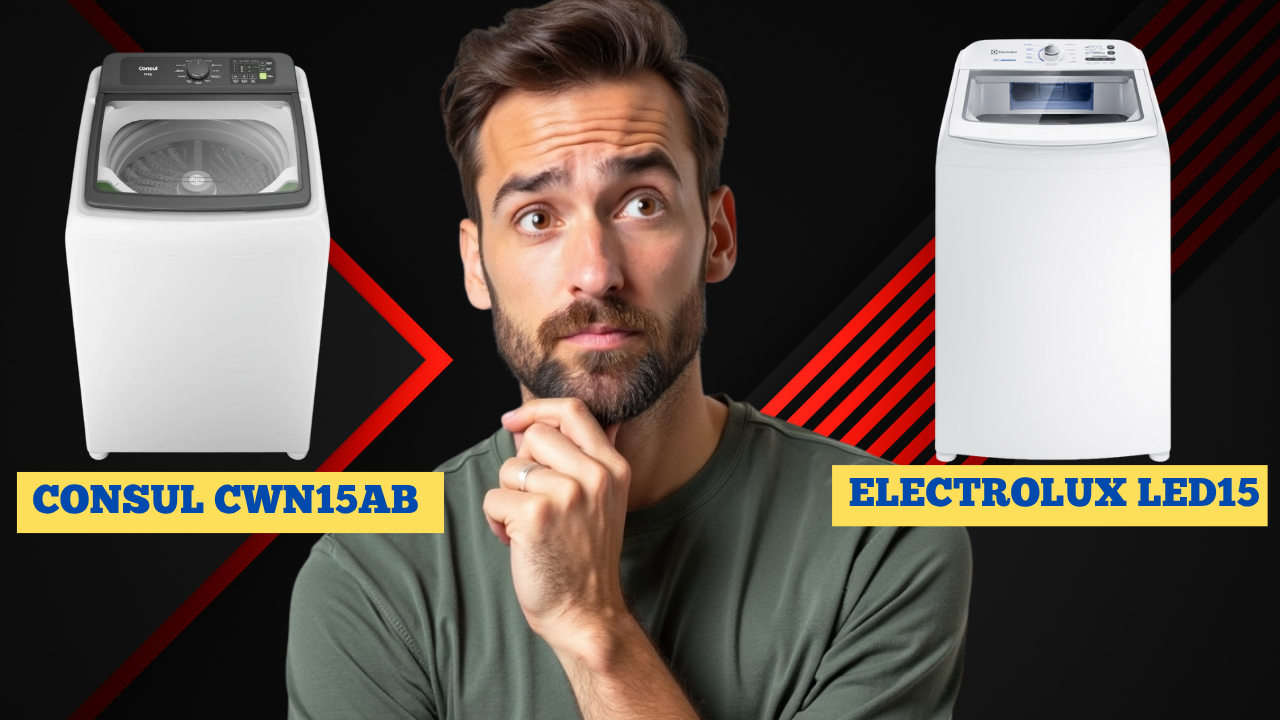 Consul CWN15AB ou Electrolux LED15: Qual Máquina de Lavar de 15kg é Melhor?